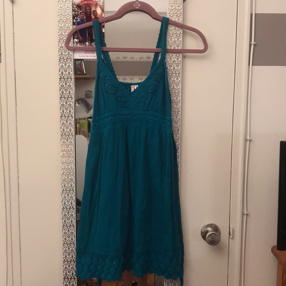 Turquoise summer dress